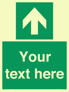 Safe condition Custom arrow up sign